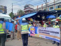 Galakkan Disiplin Lalu Lintas, Polantas Polres Malang Blusukan Kelapisan Masyarakat