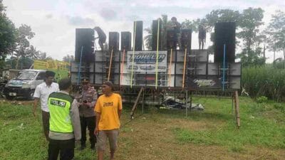 Poles Malang Bubarkan Check Sound Horeg Jelang Buka Puasa
