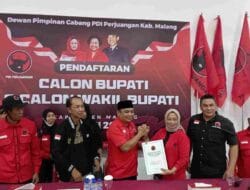 Gunawan Wibisono Mendaftar ke DPC PDIP Sebagai Bakal Calon Bupati Malang