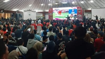 Semangat Menggelora di Pendopo Malowopati Bojonegoro Dukung Timnas U23