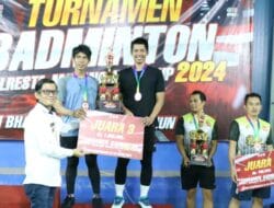 PWI Malang Raya Juara 3 Turnamen Badminton Kapolresta Malang Kota Cup 2024