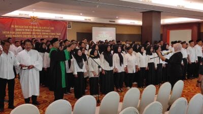 KPU Kota Kediri Lantik Panitia Pemungutan Suara Pilkada 2024