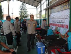 Sambut Hari Bhayangkara ke-78 Polres Malang Gelar Donor Darah