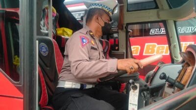 Satlantas Polres Batu Gelar Rampcheck di Lokasi Wisata