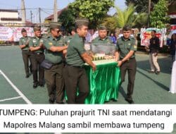 Prajurit TNI Datangi Polres Malang Tepat di 1 Juli Hari Bhayangkara ke-78