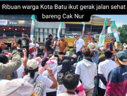 Ribuan Warga Kota Batu Mlaku Bareng Cak Nur