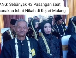 43 Pasangan Melaksanakan Isbat Nikah di Kejari Malang