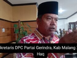 Ziaul Haq : Nyalon Bupati Malang Lewat Gerindra Harus Berbaju Gerindra