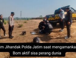 Tim Jihandak Polda Jatim Musnahkan Bom Aktif Sisa Perang Dunia
