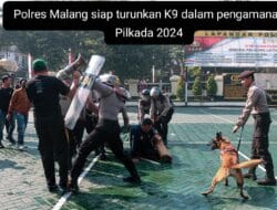 Polres Malang Siap Turunkan K9 Pada Pengamanan Pilkada 2024