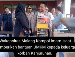 Sebanyak 4 Keluarga Korban Kanjuruhan Terima Bantuan UMKM Dari Polres Malang