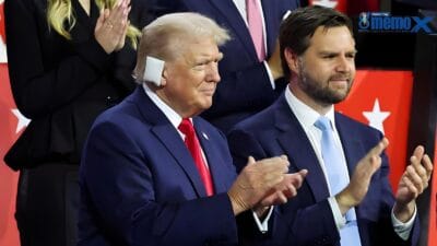 Ft: Donald Trump menghadiri Konvensi Nasional Partai Republik (RNC) di Milwaukee. Trump Tampil Lagi, Selamat dari Penembakan. (ist.)