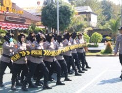 Polwan Polres Malang Gelar Latihan Intensif Jelang Pilkada 2024