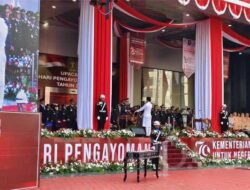 Ini Hari Terakhirnya Yasonna Pimpin Peringatan Pengayoman di Kemenkumham
