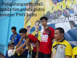 Lewat Pasangan Brio dan Nico Kembali PWI Jatim Raih Emas di Cabor Badminton
