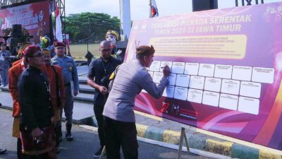 Polresta Malang Kota dan KPU Deklarasi Damai Pilkada 2024 dengan Parpol