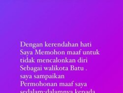 Beredar Instagram KD Atas Pengunduran Dirinya di Pilkada Kota Batu