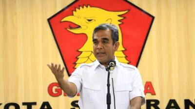 Ft: Sekjen Gerindra Ahmad Muzani usai pertemuan Cak Imin dengan Prabowo Subianto dan elite Gerindra di Kompleks Widya Chandra, Jakarta. (ist).