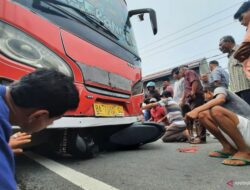 Akibat Kehilangan Keseimbangan, Pelajar Pengendara Motor Tewas Terlindas Bus