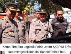 Tim Biro Logistik Polda Jatimn Cek Kondisi Randis Polres Batu Jelang Pilkada 2024