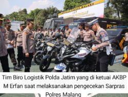 Tim Biro Logistik Polda Jatim Cek Sarpras Polres Malang Jelang Pilkada Serentak 2024