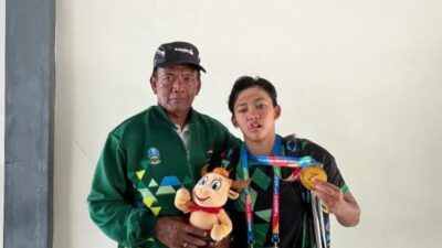 FT. Salahsatu atlet renang yang menyumbangkan medali di Peparnas 2024. (MemoX/istimewa).