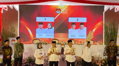 FT. Kedua pasangan calon bupati dan wakil bupati Kabupaten Malang.