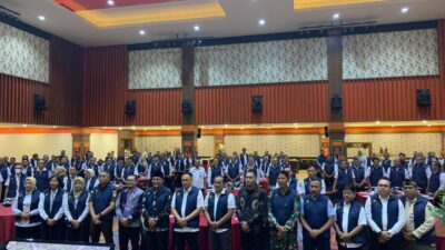 Ft: Foto bersama Pj Wali Kota Malang bersama para OPD terkait beserta narasumber di Sosialisasi kesiapan Pemerintah Kota Malang Menghadapi Pilkada Serentak 2024.