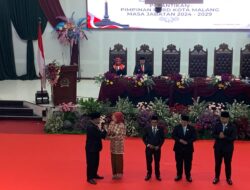 Amithya Resmi Dilantik Sebagai Ketua DPRD Kota Malang Periode 2024-2029