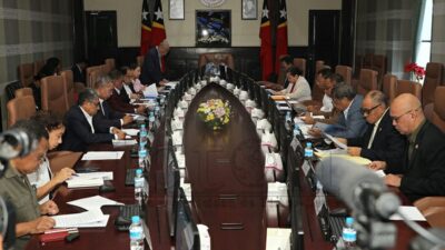Ft. Rapat Dewan Menteri di Kantor Pemerintah, Dili Timor Leste (ist).