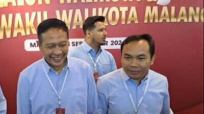 Ft: Pasangan Wali Kota dan Calon Wakil Wali Kota Malang Nomor urut 1 Wahyu Hidayat-Ali Muthohirin.(MemoX/fat)