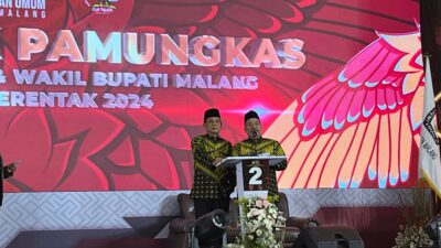 Gunawan-Umar Tutup Debat Dengan Ajakan Pilih Nomor Dua di Pilbup Malang