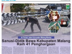 Bawa Kabupaten Malang Raih 41 Penghargaan, 80 Persen Jalan Kabupaten Malang Mantap