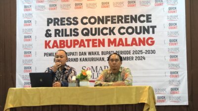 FT. Dito Arief Founder Semart Politica kiri dan Eko Widyono Direktur Semart Politica kanan. (MemoX/nif).