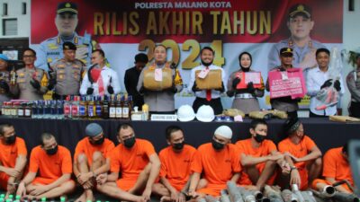 Selama Tahun 2024, Polresta Malang Kota Tindak 25.093 Pelanggaran lalu lintas