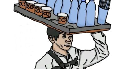 FT. Ilustrasi foto Bapak Sunhaji penjual Es Teh yang viral di acara pengajian Gus Miftah. (MemoX/istimewa).