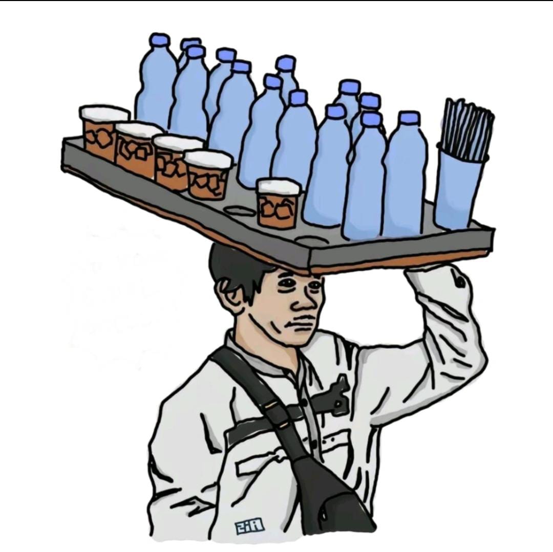 FT. Ilustrasi foto Bapak Sunhaji penjual Es Teh yang viral di acara pengajian Gus Miftah. (MemoX/istimewa).