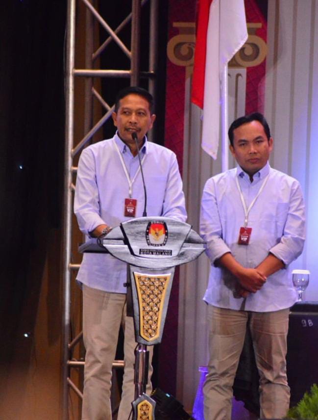 Ft: Pasangan calon nomor urut 1 Wahyu Hidayat-Ali Muthohirin.