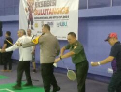 Eksebisi Bulutangkis Kapolresta Malang Kota Cup 2024 Berlangsung Sukses