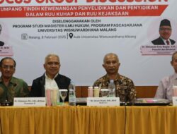 Pakar Hukum Pidana di Malang Prof. Dr. Widodo : Minta Tunda Pengesahan RUU KUHP