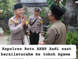 Pererat Silaturahmi, Kapolres Batu Sambang ke Tokoh Agama di Bulan Ramadan
