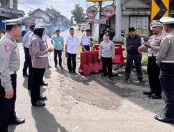 Satlantas Polres Batu Kedatangan Tim Blackspot dan Trouble Spot Ditlantas Polda Jatim