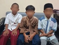 Polisi Amankan Tiga Bocah Pelaku Pencurian Motor di Gresik