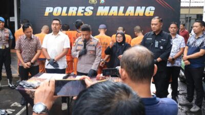 Hasil Ops Pekat Polres Malang, Mayoritas Kasus Penganiyaan dan Pemerasan