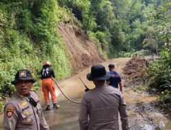 Pasca Tanah Longsor di Desa Tulungrejo Polres Batu Himbau Masyarakat untuk Selalu Waspada