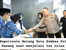 Usai Upacara Harkitnas, Pejabat Utama Polresta Malang Kota Jalani Tes Urine