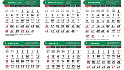 Ft :indonesia dibanjiri tanggal merah (ist.)