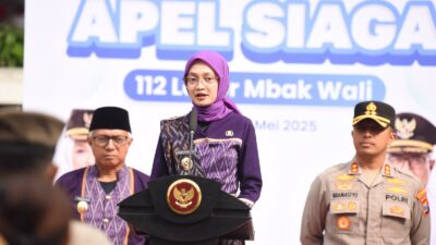 Ft : Lapor Mbak Wali 112, layanan pengaduan 24 jam gratis dan responsif untuk warga Kediri. (ist.)