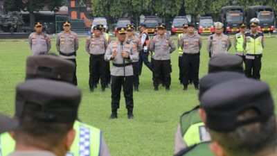 481 Personel Polres Malang Siap Amankan Jalur Kunker Wapres Gibran di Blitar