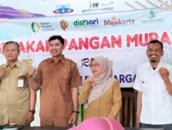 Pemkab Mojokerto Gelar Gerakan Pangan Murah di Desa Batankraja